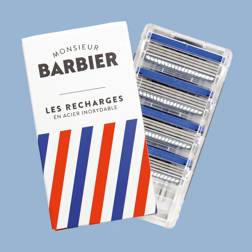 Monsieur Barbier pack 4 recharges rasoir 5 lames