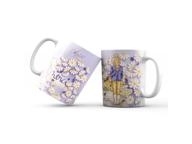 Mon amie Luce mug carton 