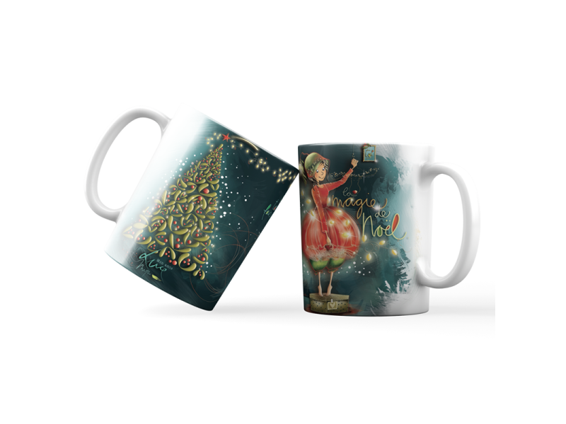 Mon amie Luce mug carton la magie de Noël