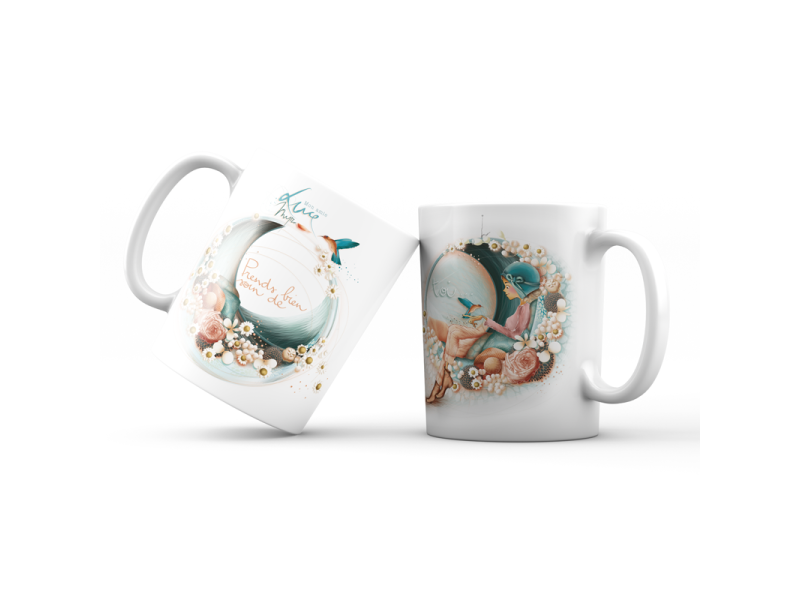 Mon amie Luce mug carton 