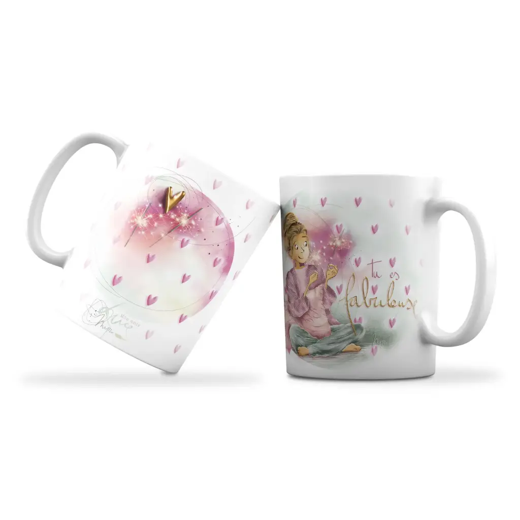 Mon amie Luce mug carton 